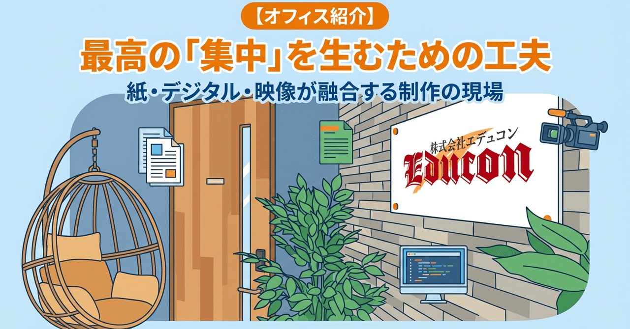 オフィス紹介：最高の「集中」を生むための工夫 — 妥協なき教育コンテンツを生む「働く環境」